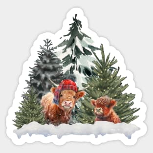 Merry Moo-mas Sticker